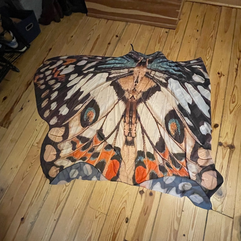 Butterfly Wing Pattern Cape